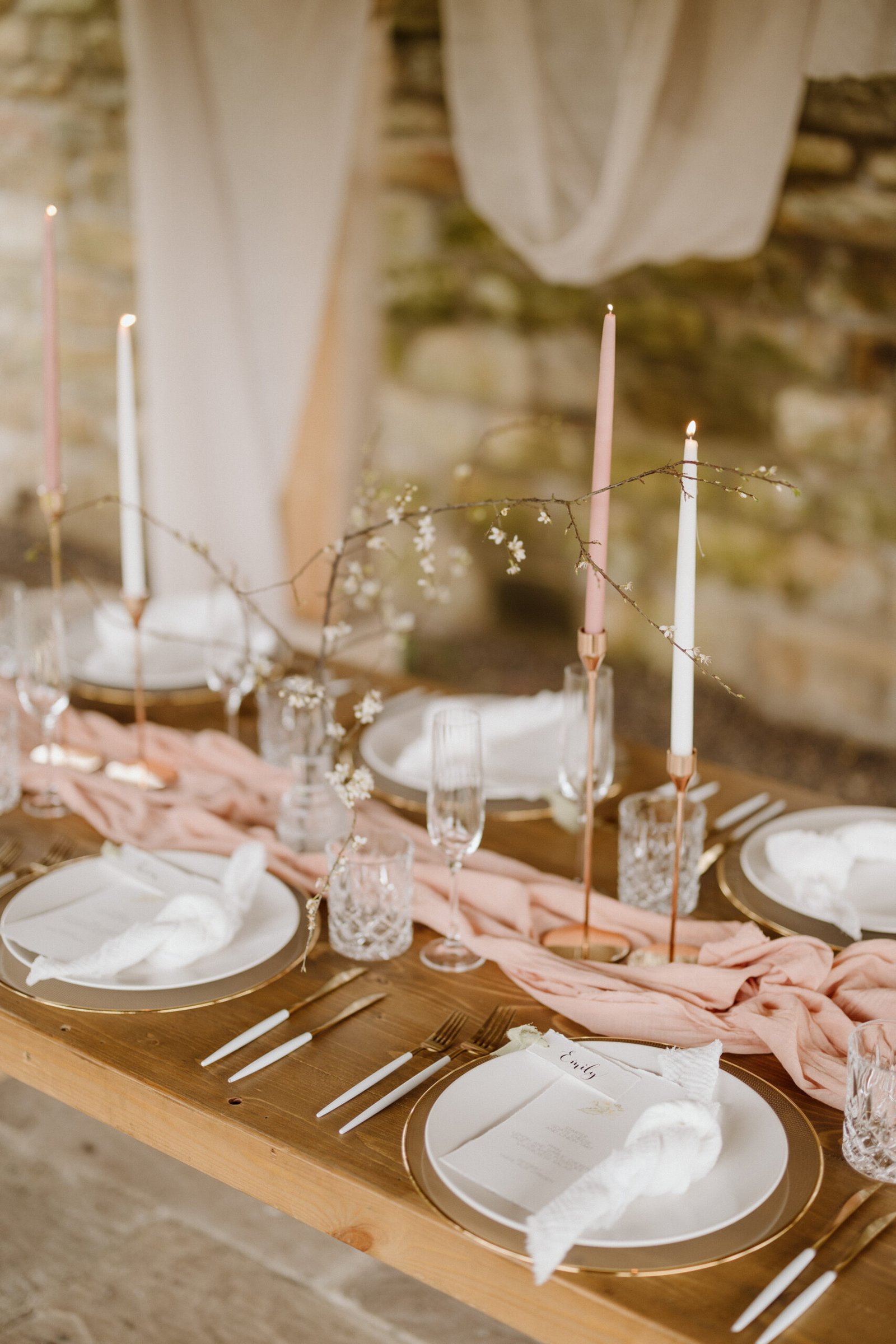 rent candles and candlesticks for your wedding